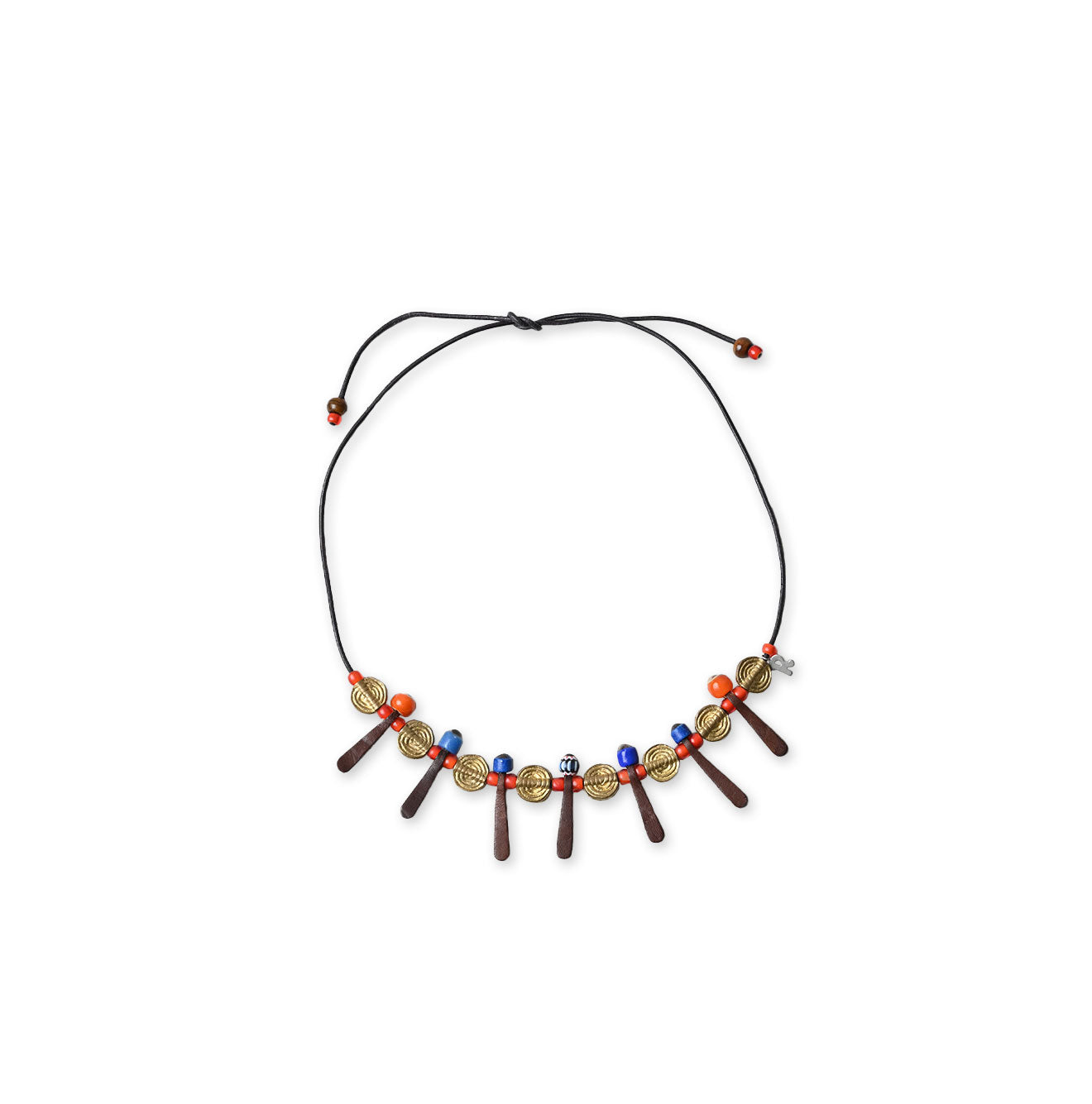 Glass Beads x Leather Choker
