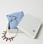 Glass Beads x Leather Choker with Box