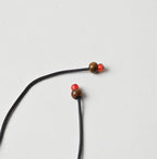 Glass Beads x Leather Choker Detail