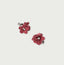 Suede Small Flower Earring Pink