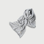 Plant Dyed Cashmere Super Gauze Muffler Gray