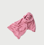 Plant Dyed Cashmere Super Gauze Muffler Pink