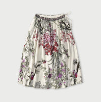 Indian Khadi Palampore Print Easy Gather Skirt
